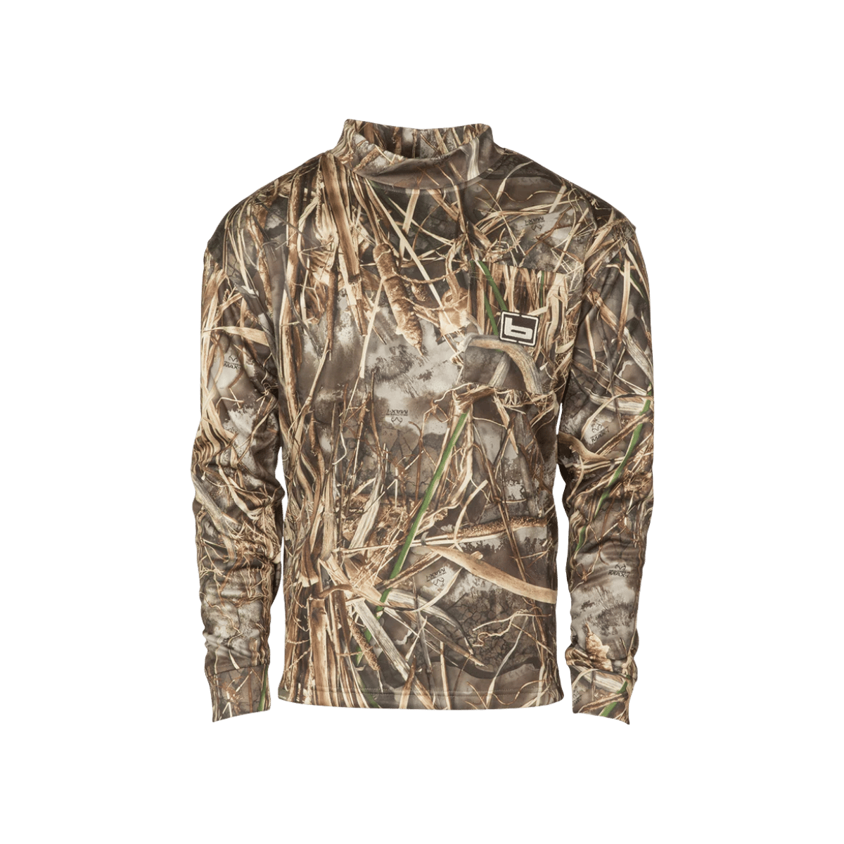 BANDED TEC FLEECE MOCK NECK SHIRT MAX7