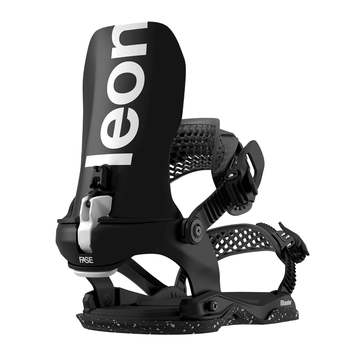 BATALEON BLASTER ASYMWRAP FASE SNOWBOARD BINDINGS REAR VIEW BLACK