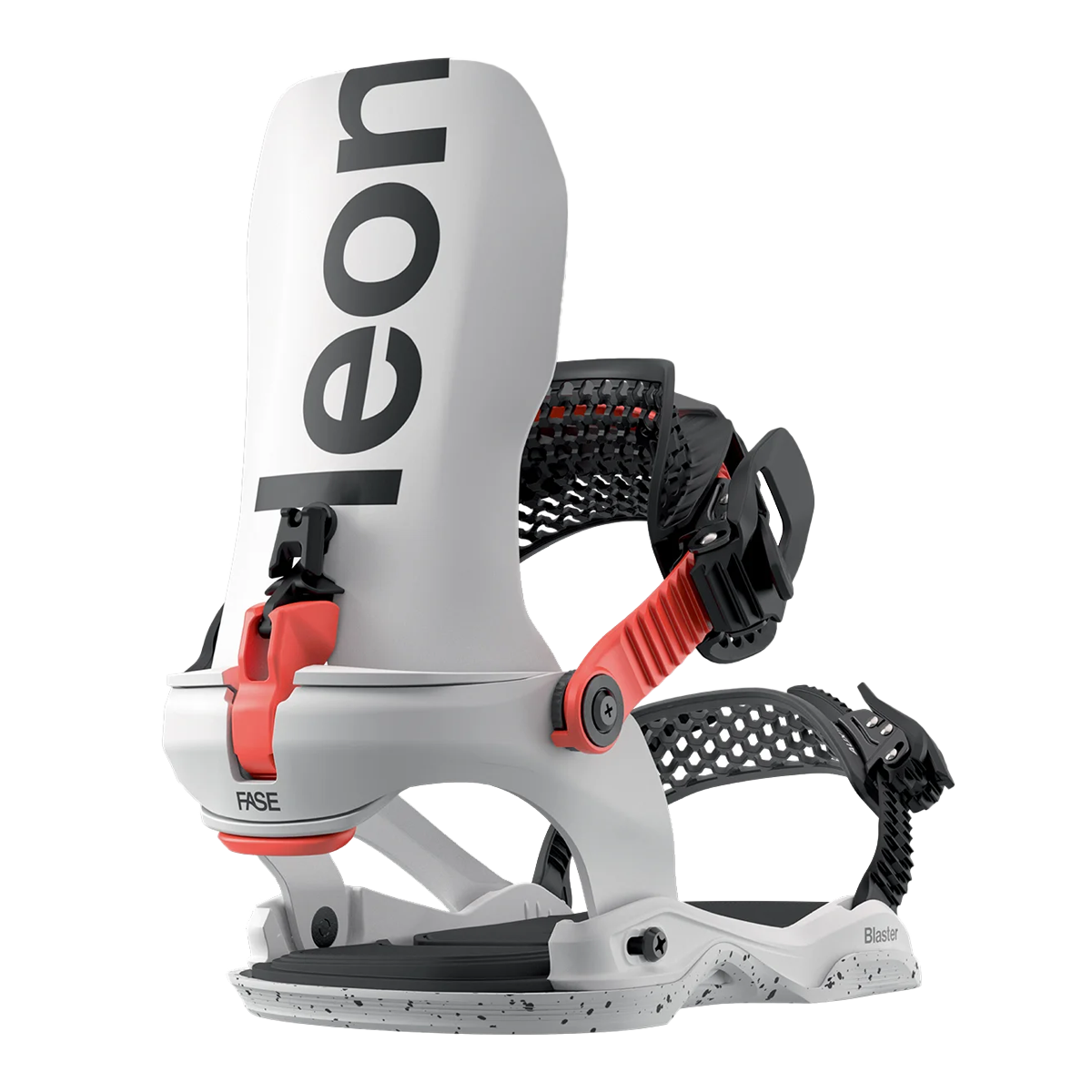 BATALEON BLASTER ASYMWRAP FASE SNOWBOARD BINDINGS REAR VIEW WHITE