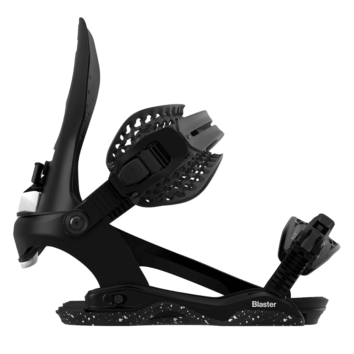 BATALEON BLASTER ASYMWRAP FASE SNOWBOARD BINDINGS SIDE PROFILE BLACK