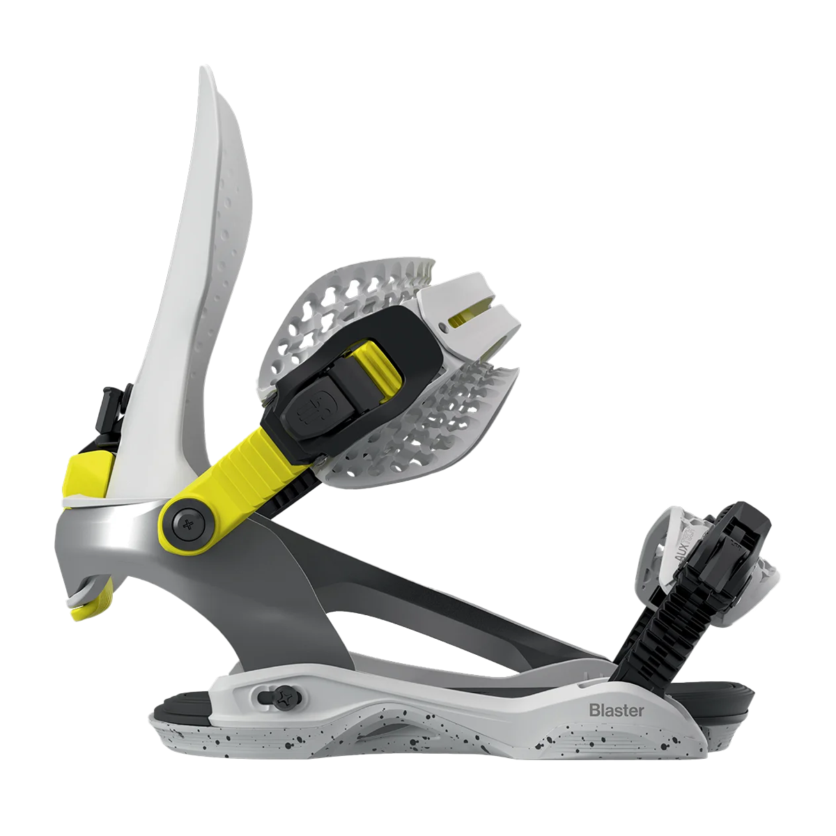 BATALEON BLASTER ASYMWRAP FASE SNOWBOARD BINDINGS SIDE PROFILE GREY