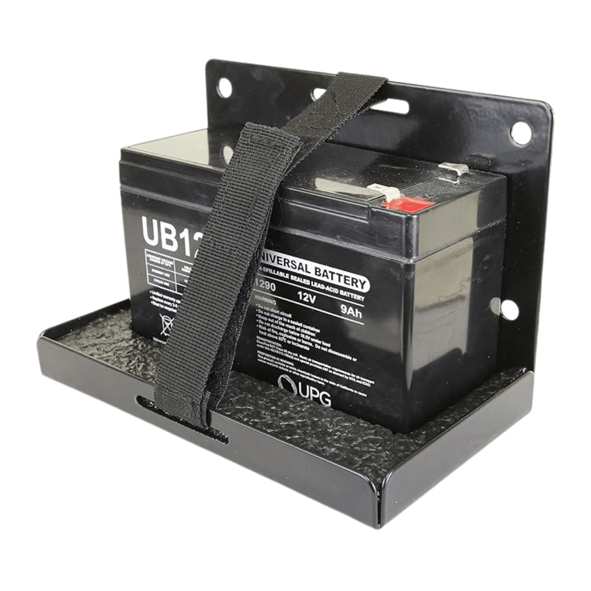 CLAM BATTERY BRACKET STORAGE - OS - BLACK