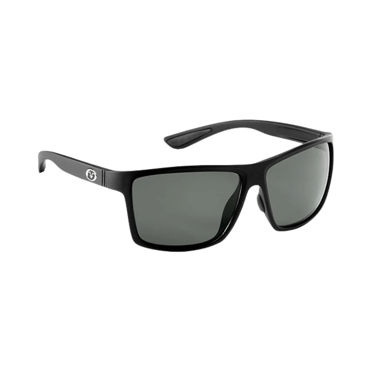 FLYING FISHERMAN BAYSIDER SUNGLASSES - MATTE BLACK - SMOKE