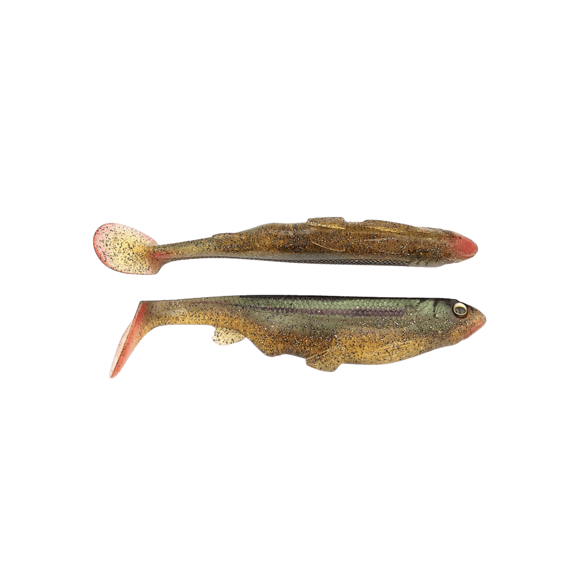 BEAST COAST FISHING CREEP WEEDLESS SWIMBAIT 2PACK - 6.5" STRESSED SHAD