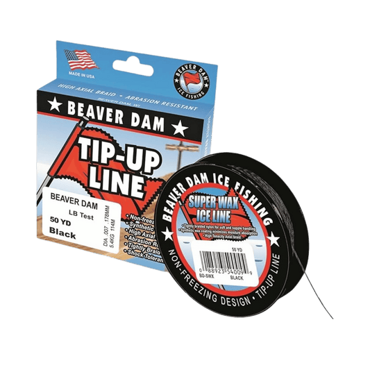 BEAVER DAM TIP UP ICE LINE 50YD -15LB