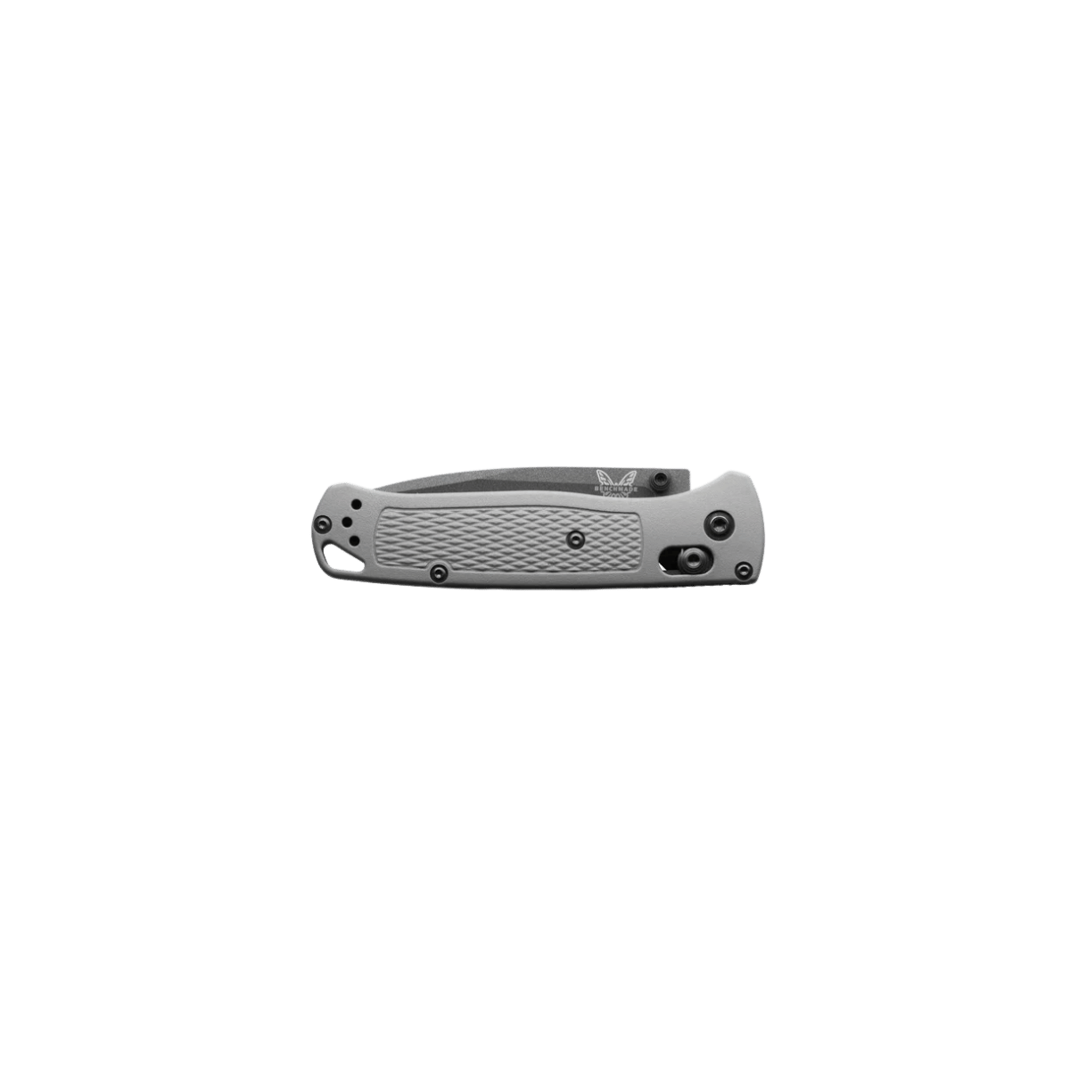 BENCHMADE BUGOUT AXIS DROP POINT CPM-S30 - STORM GRAY GRIVORY, FOLDED VIEW