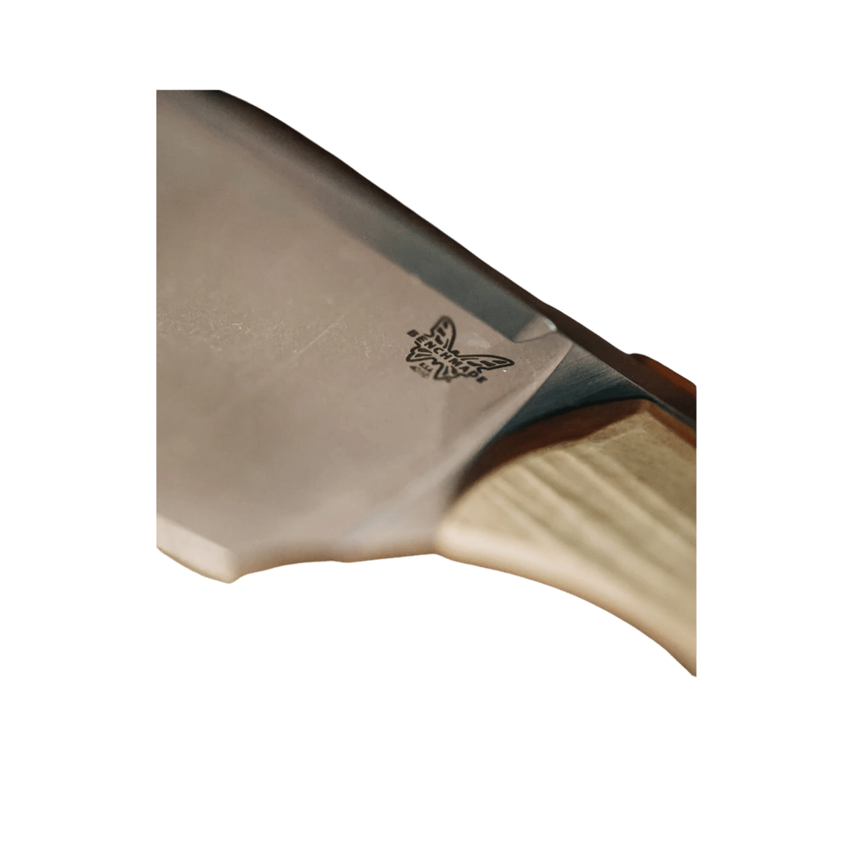 BENCHMADE STATION KNIFE FIXED BLADE CUTLERY - MAPLE VALLEY RICHLITE, SIDE LOGO