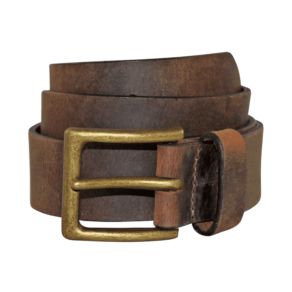 BISON DESIGNS BOX CANYON 38MM BELT - DARK BRONZE/BROWN