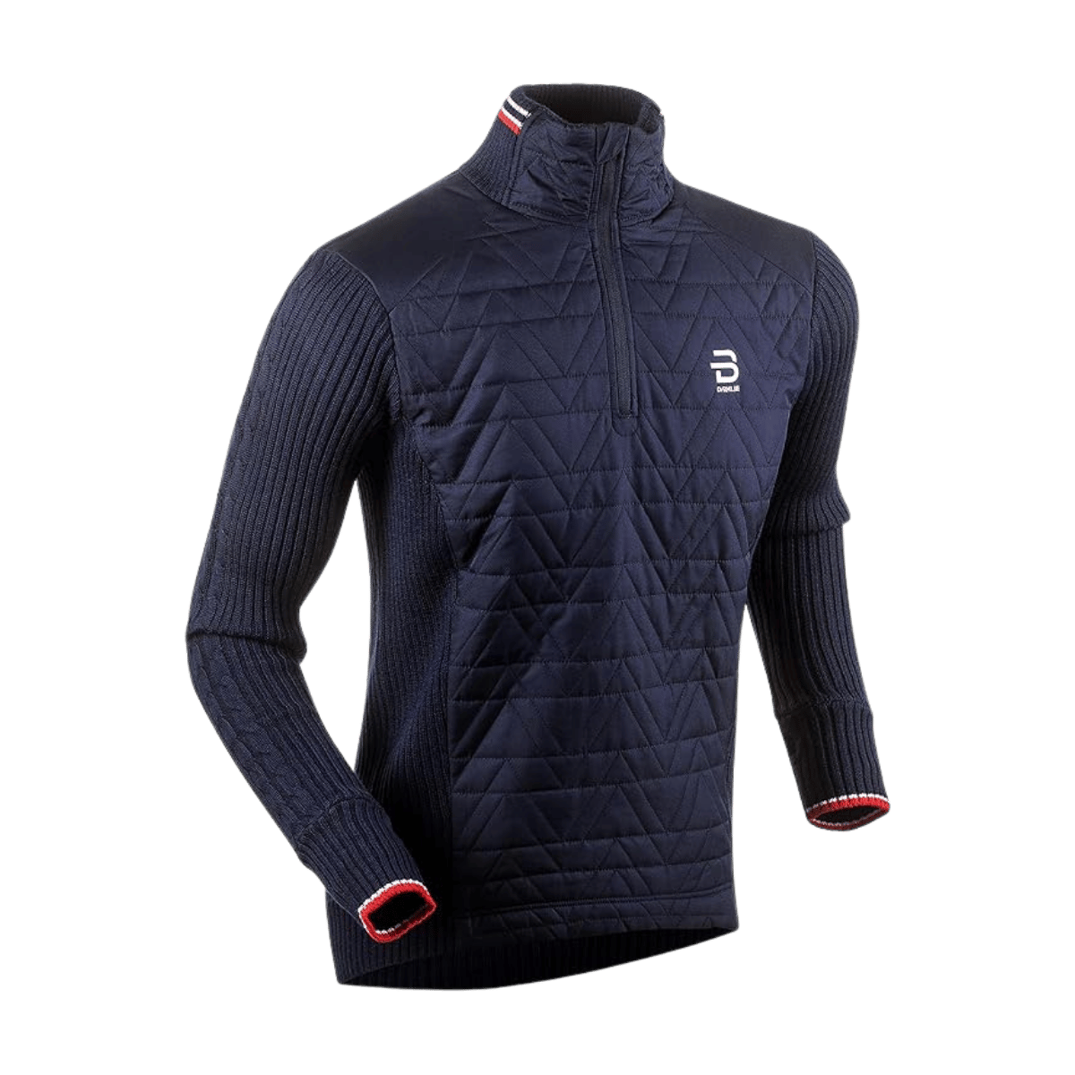 BJORN DAEHLIE HALF ZIP COMFY MENS SWEATSHIRT - EVENING BLUE