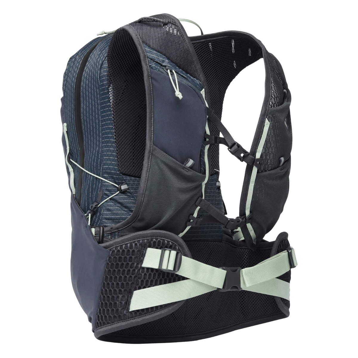 BLACK DIAMOND WOMEN'S PURSUIT 15 BACKPACK - CARBON FOAM GREEN_BACKANGLE