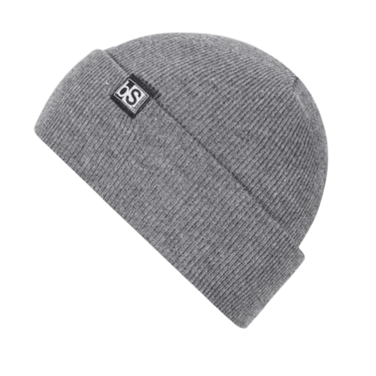 BLACK STRAP UNISEX ESSENTIAL BEANIE - GRAY