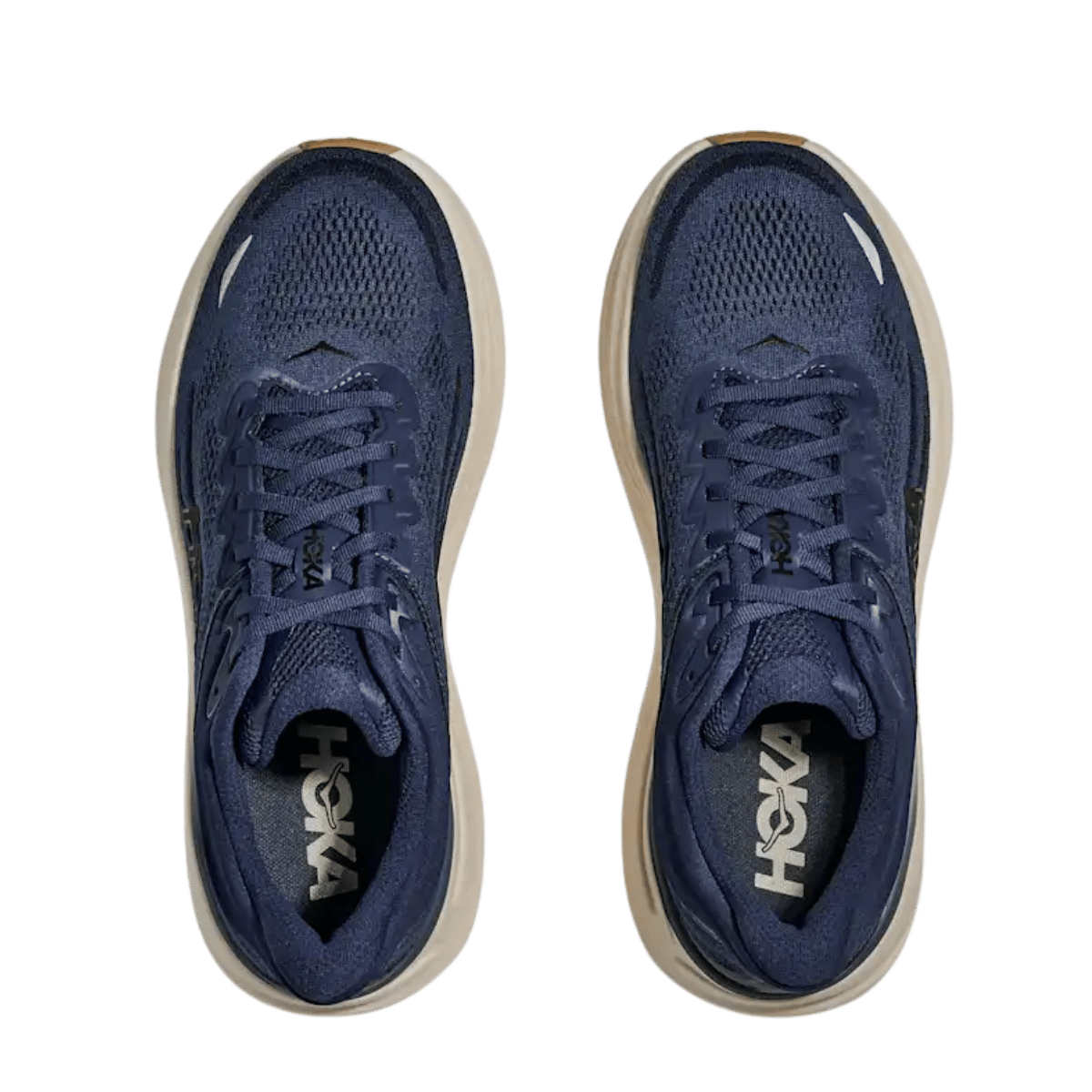HOKA ONE ONE MEN'S BONDI 9 - BLUE/NAVY - TOP VIEW
