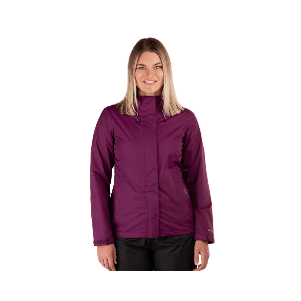 BOULDER GEAR WOMEN'S STRATUS RAIN JACKET - CABERNET