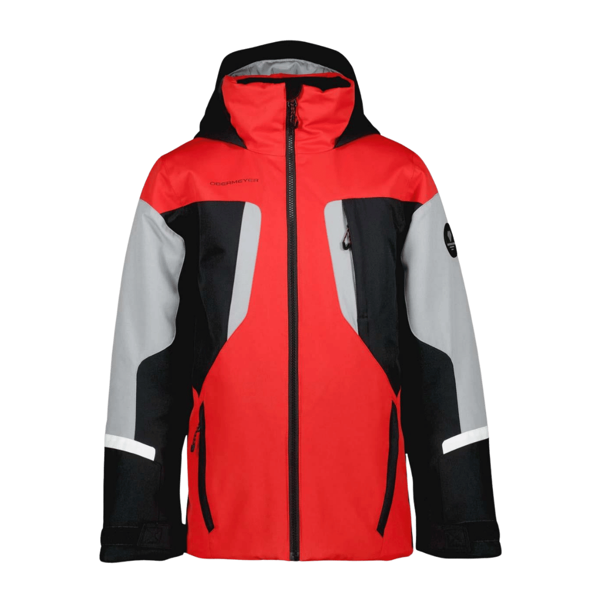OBERMEYER BOY'S FLEET JACKET - BRAKELIGHT - FRONT VIEW
