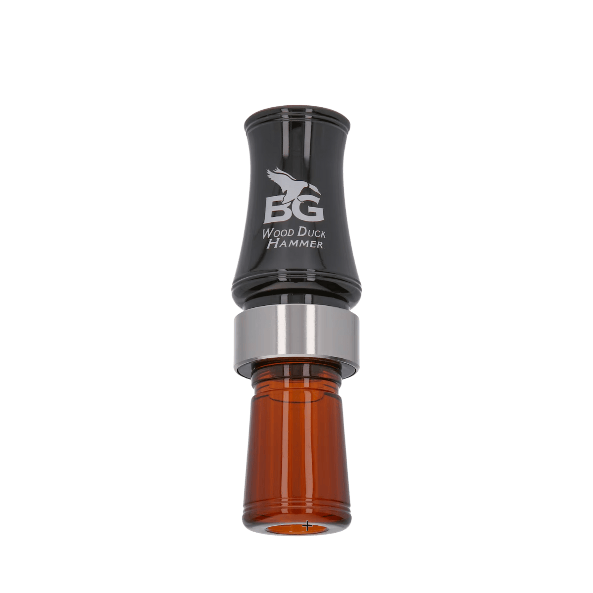 BUCK GARDNER WOOD DUCK HAMMER CALL - BLACK/BOURBON - FRONT VIEW