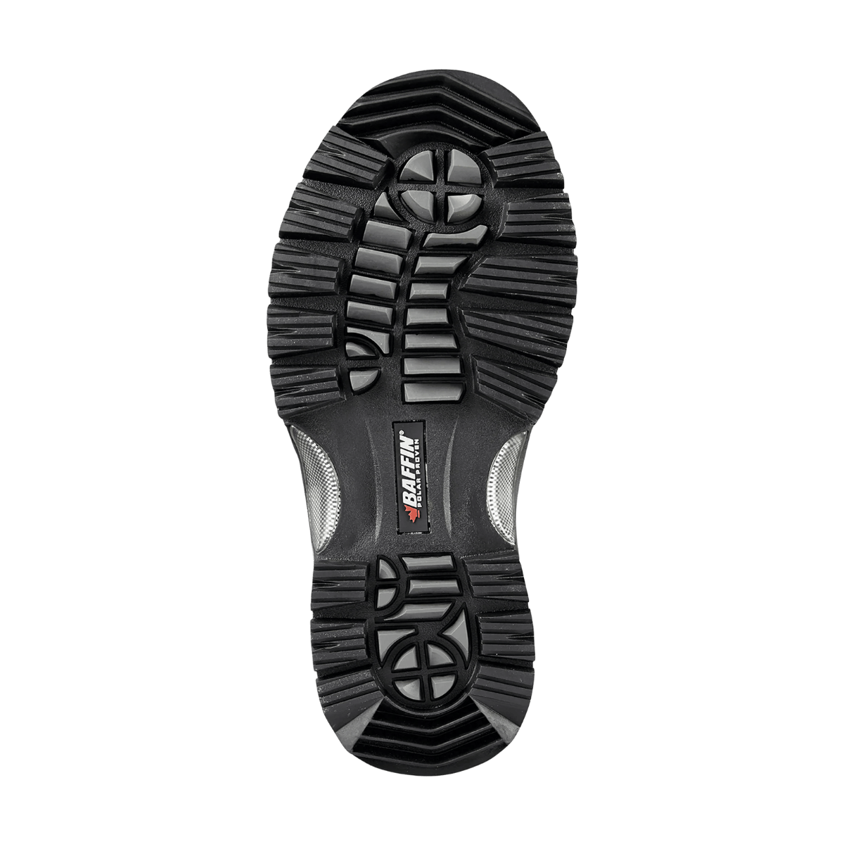 BAFFIN MEN'S IMPACT BOOT - SNOW CAMO - BOTTOM SOLE VIEW