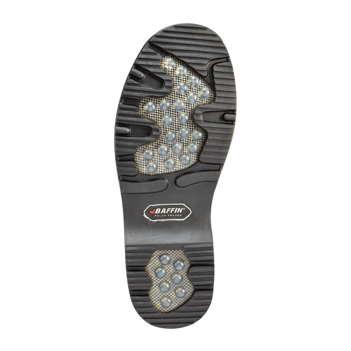 BAFFIN WOMEN'S ICEFIELD WATERPROOF NYLON POLAR BOOT - WHITE - OUTSOLE VIEW