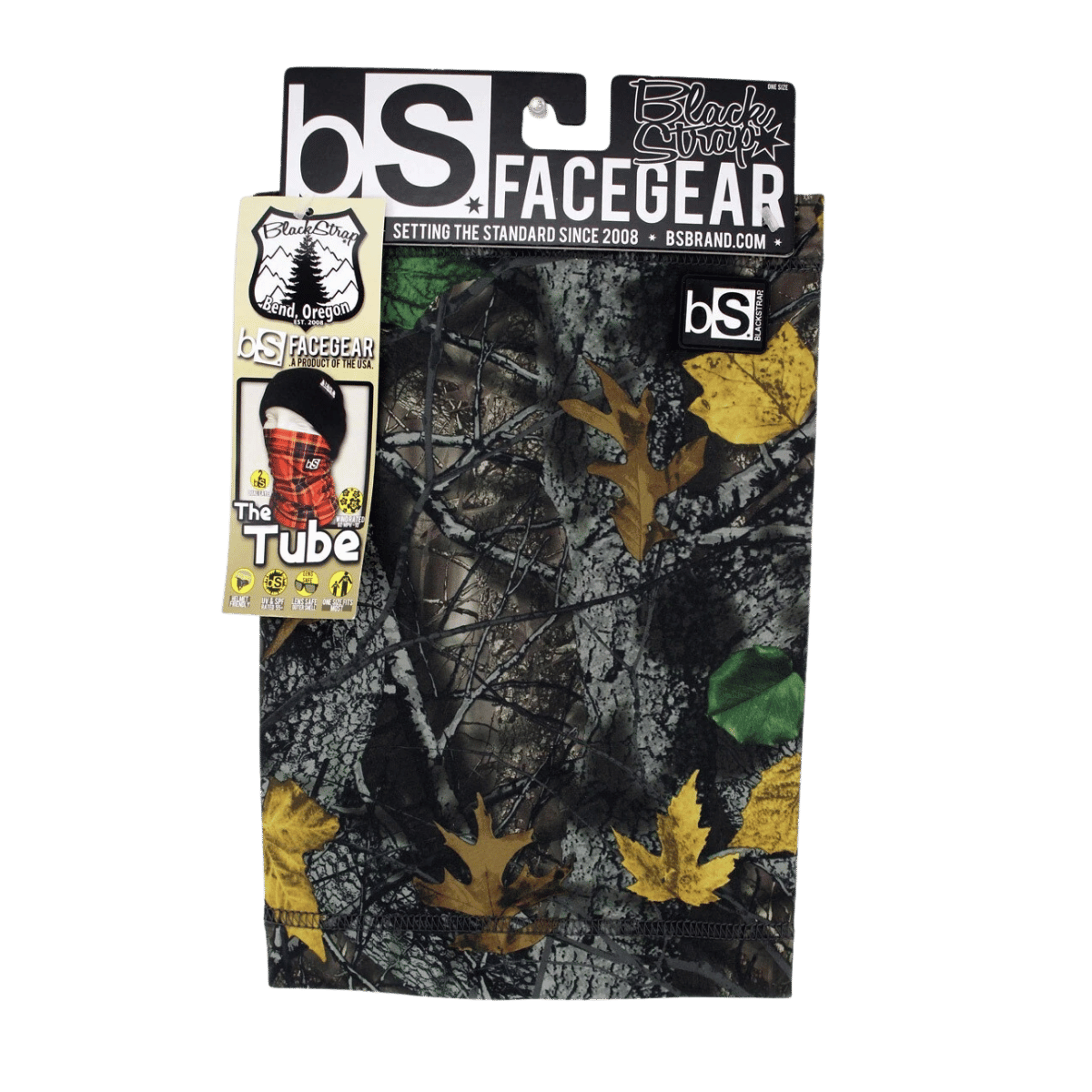 BLACK STRAP THE TUBE NECK GAITER - LIMITED CAMO - FRONT VIEW