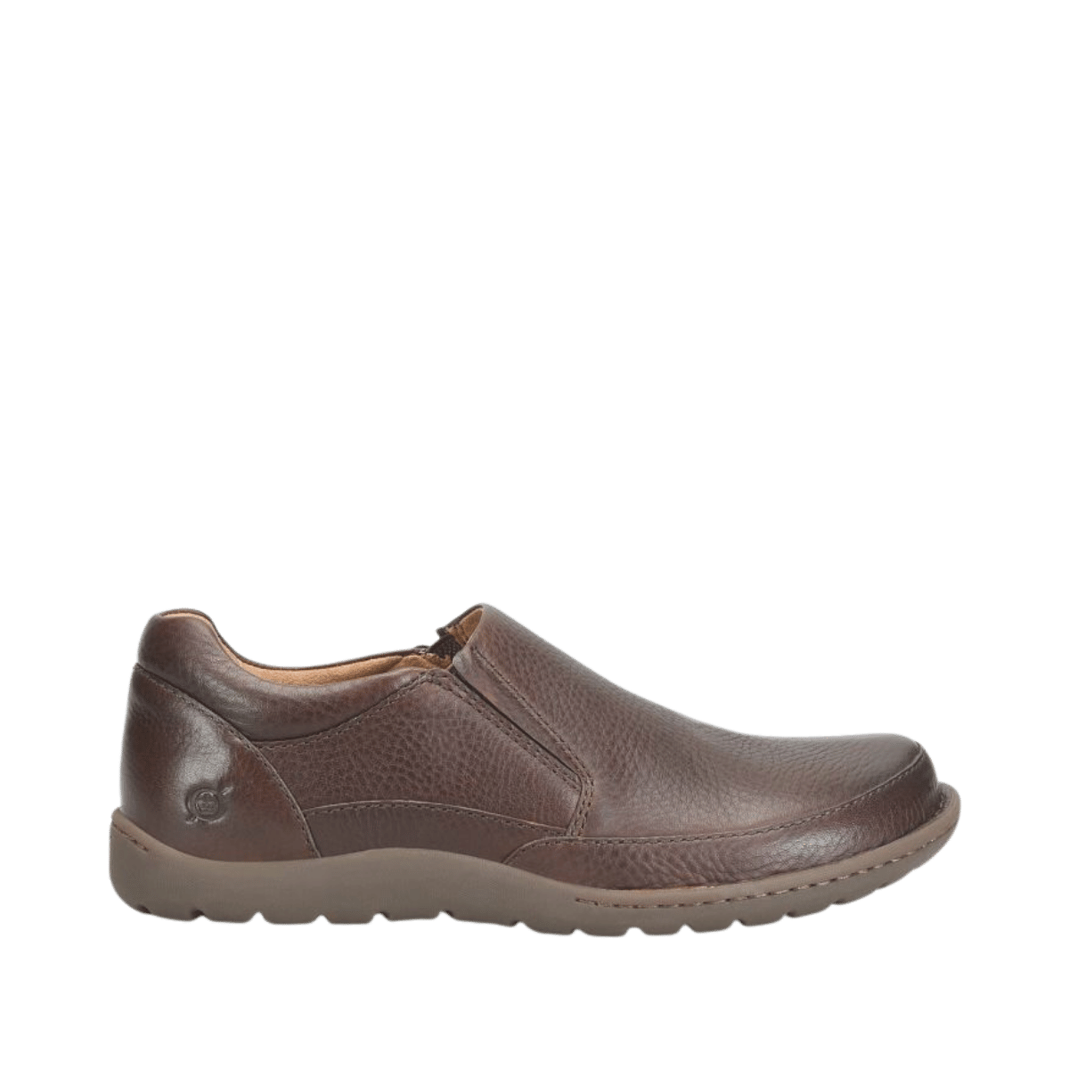 BORN NIGEL SLIP ON - DARK BROWN - SIDE VIEW