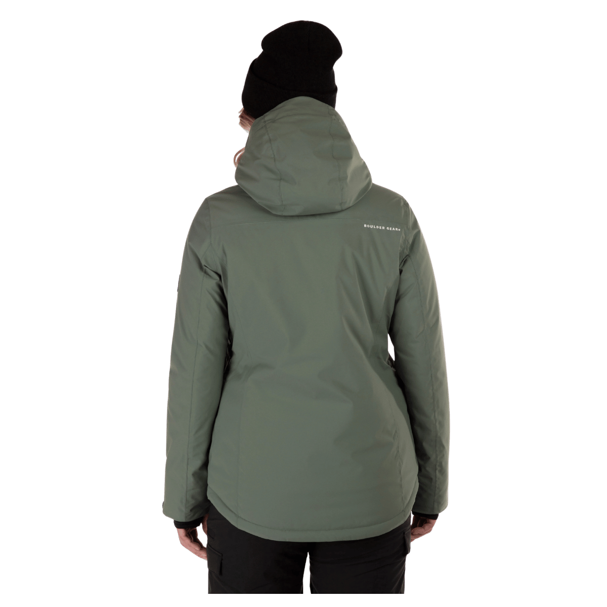 BOULDER GEAR WOMEN WHIMSICAL JACKET BASIL BACK VIEW