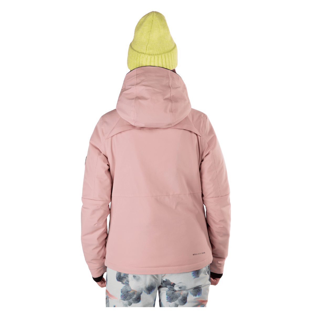 BOULDER GEAR WOMEN WREN JACKET PINK SUEDE BACK VIEW
