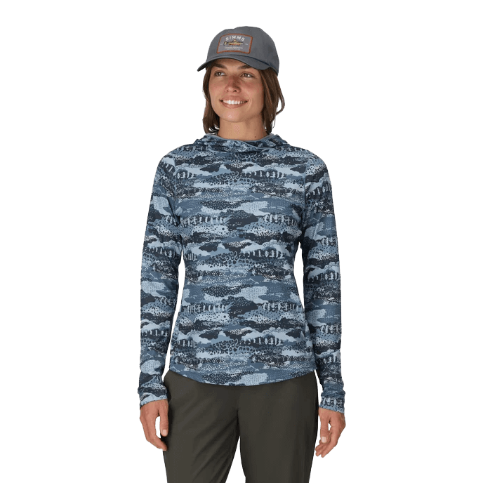 SIMMS WOMEN'S BUGSTOPPER SOLARFLEX HOODY - SHROUD SELVEDGE MODEL