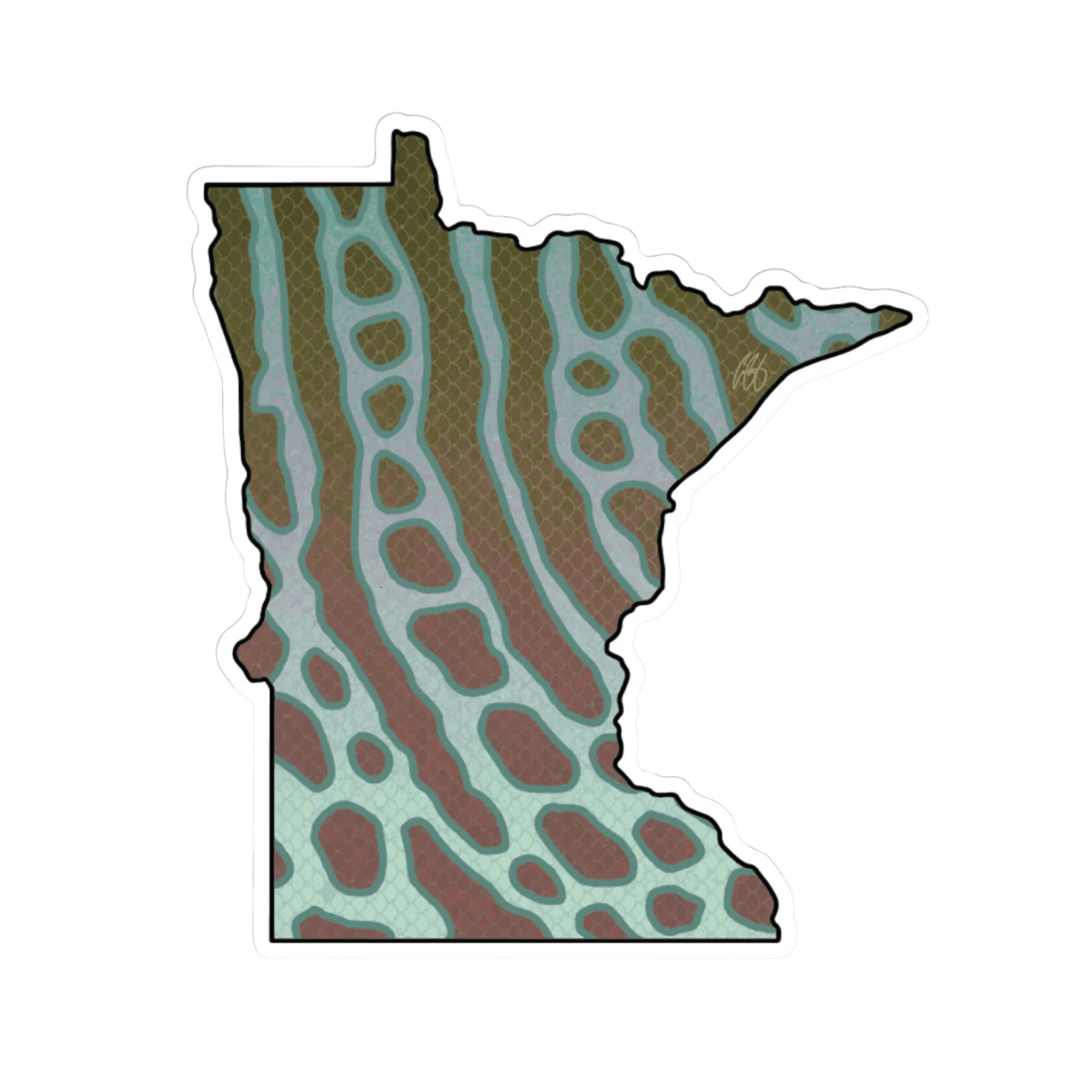 CASEY UNDERWOOD REGIONAL DECALS - MINNESOTA - MUSKIE