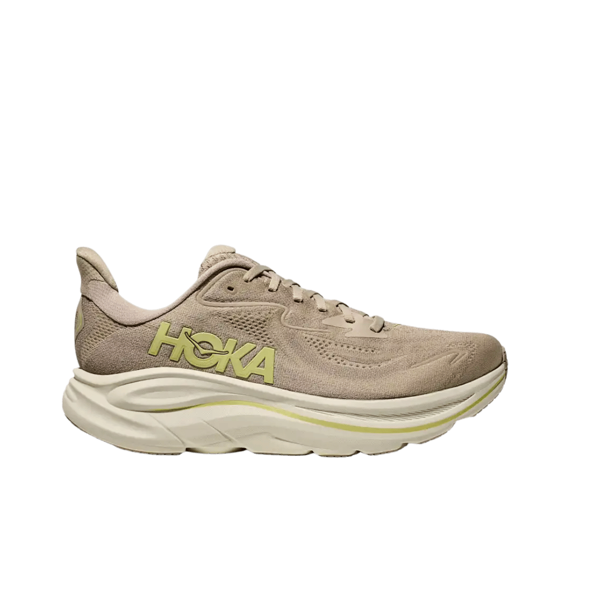 HOKA ONE ONE CLIFTON 10 WIDE - 11.0EE - RAW LINEN/STONE