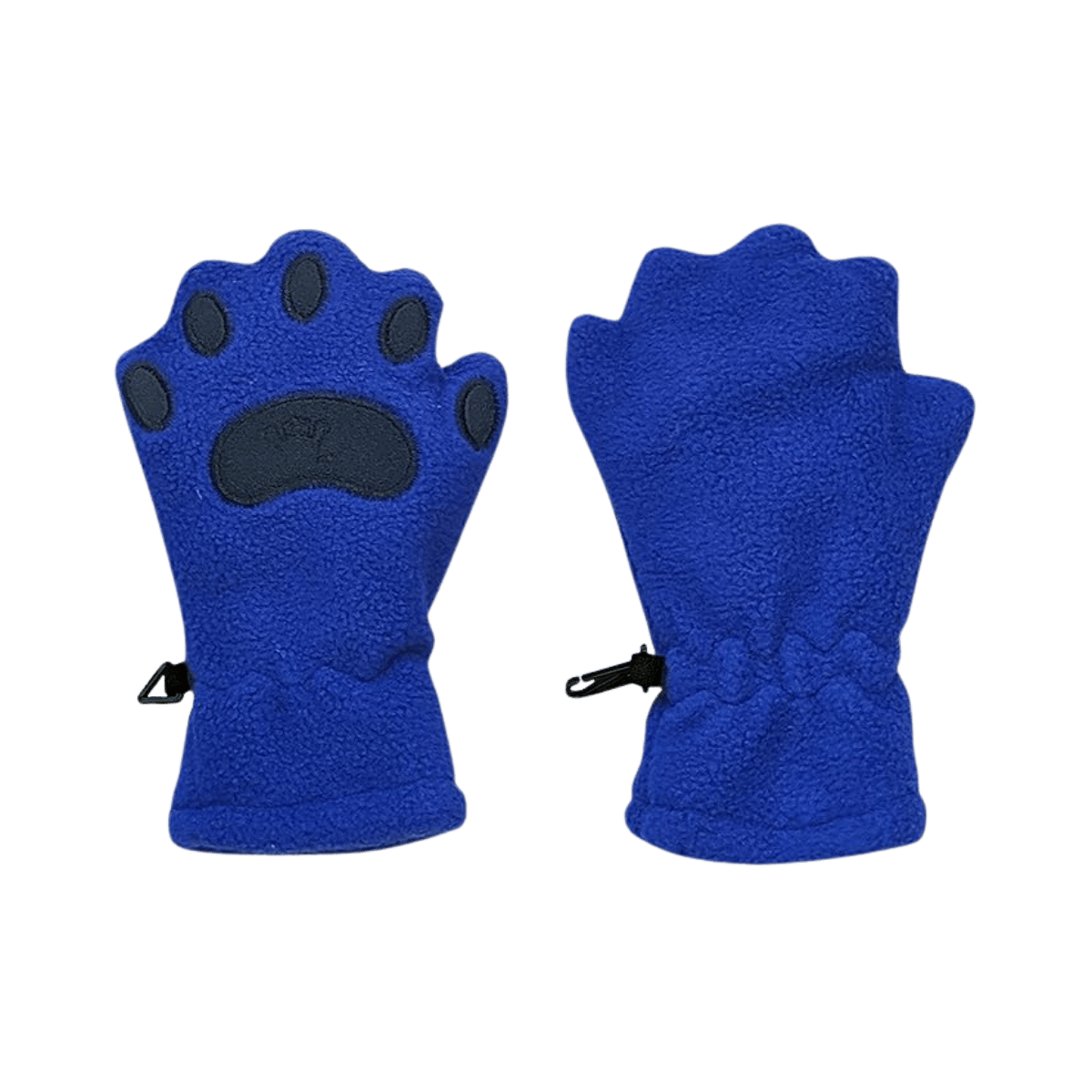 BEAR HANDS INFANT & TODDLER - BEAR PAW FLEECE MITTENS- COBALT BLUE