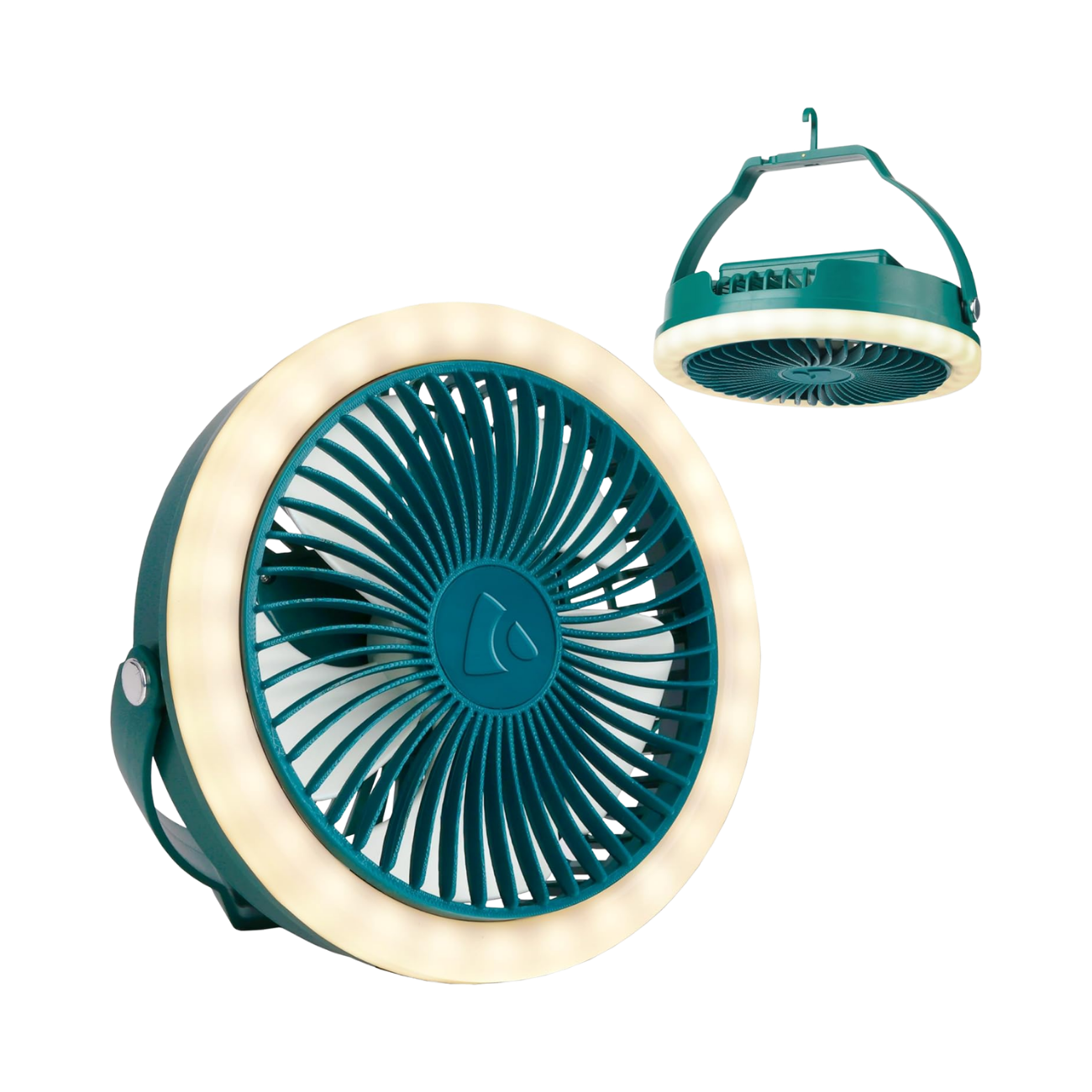 COGHLANS CAMPING FAN WITH LIGHT GREEN