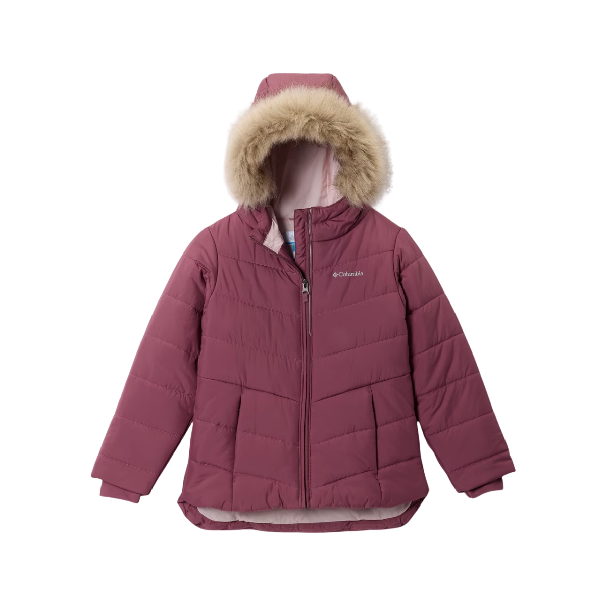 COLUMBIA G KATELYN CREST III HOODED JKT ANTIQUE MAUVE