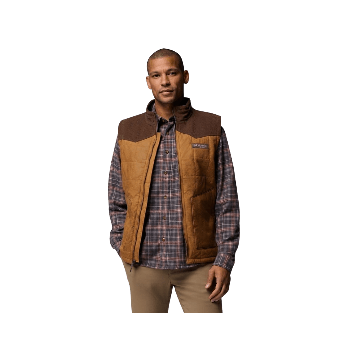 COLUMBIA SADDLE POINT INSULATED VEST- SAHARA