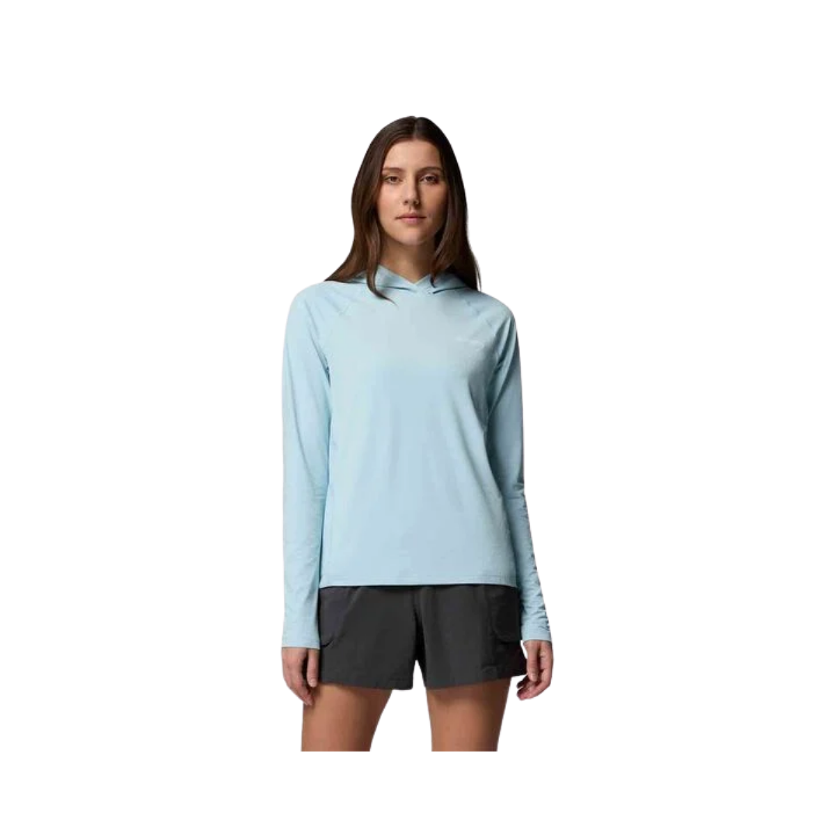 COLUMBIA W PFG SOLAR STREAM II HOODIE MARINE LIGHT