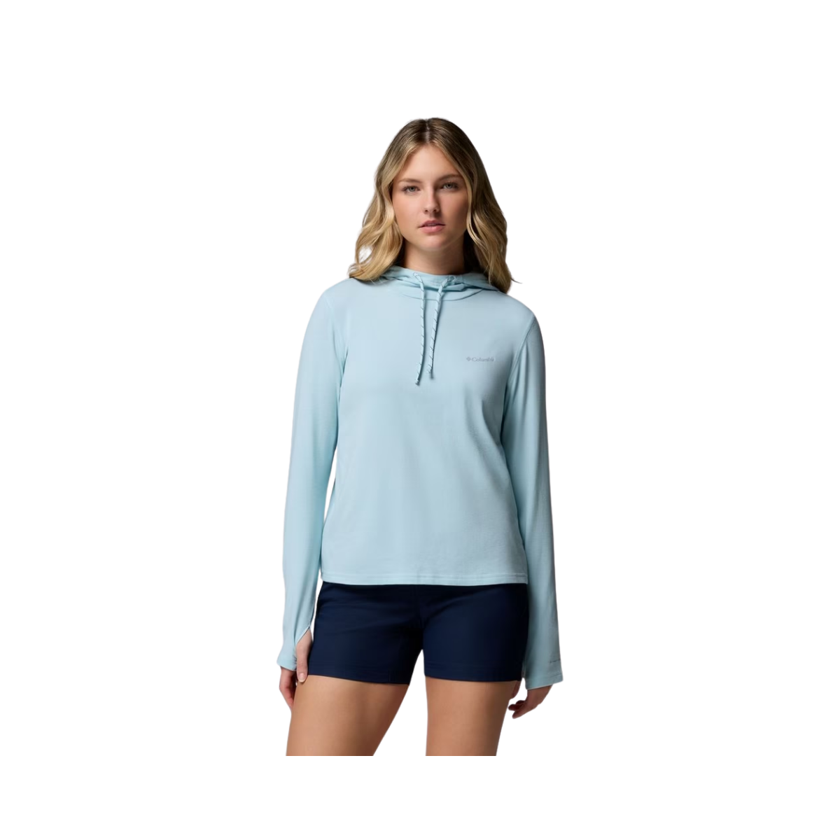 COLUMBIA W SUN TREK HOODIE II MARINE LIGHT