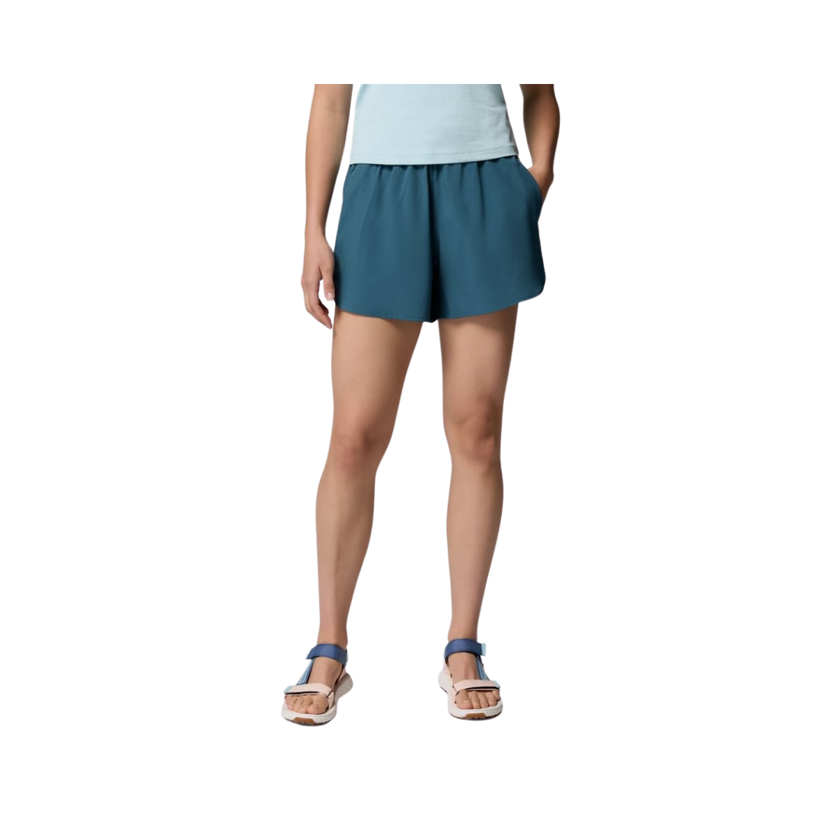COLUMBIA W VITAL VALLEY SHORT 5" EVERBLUE