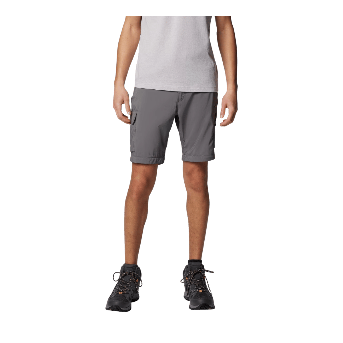 COLUMBIA SILVER RIDGE UTILITY CONVERTIBLE PANT – CITY GREY - FRONT SHORT VIEW