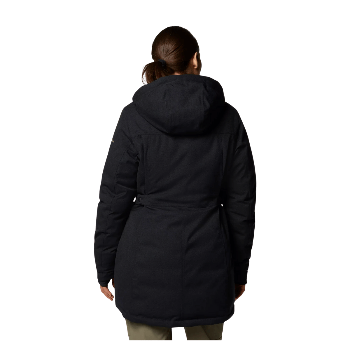 COLUMBIA WOMENS ALAMEDA RIDGE II INSULATED PARKA - BLACK WW BACK