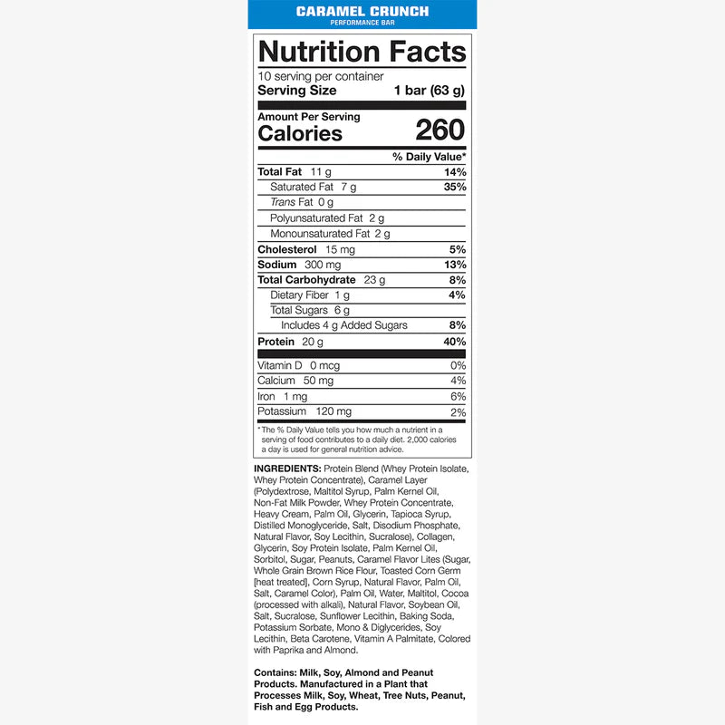 PERFORMANCE PROTEIN BAR