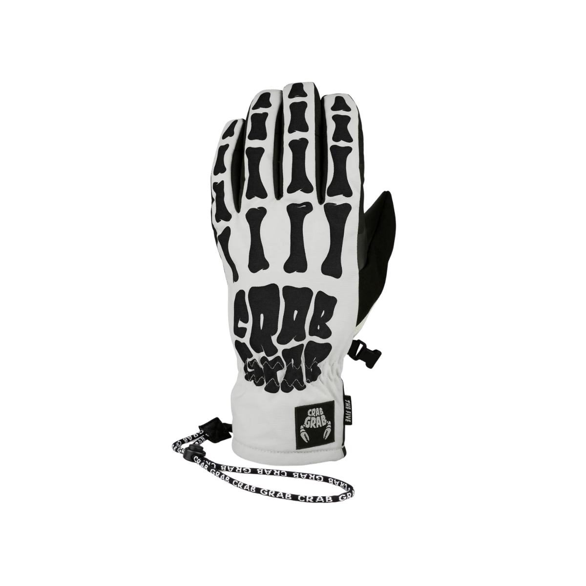 CRAB GRAB FIVE GLOVE WHITE BONES