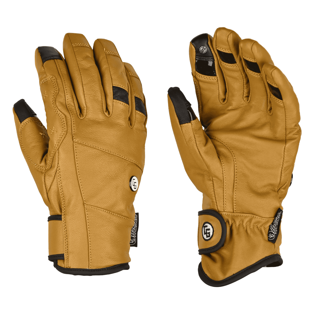 CG HABITATS CG LEATHER GLOVE - COYOTE BROWN - BACK/FRONT VIEW