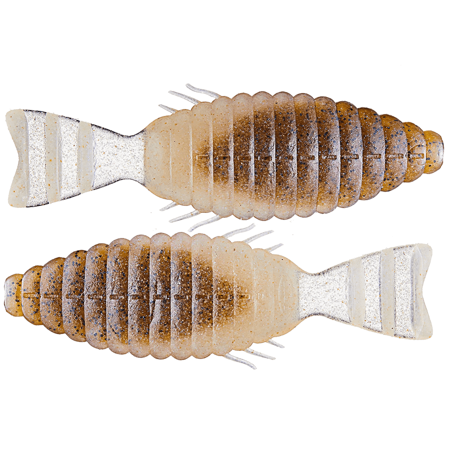 DEPS BULL FLAT CREATURE BAIT CHAMPAGNE PEPPER NEON PEARL