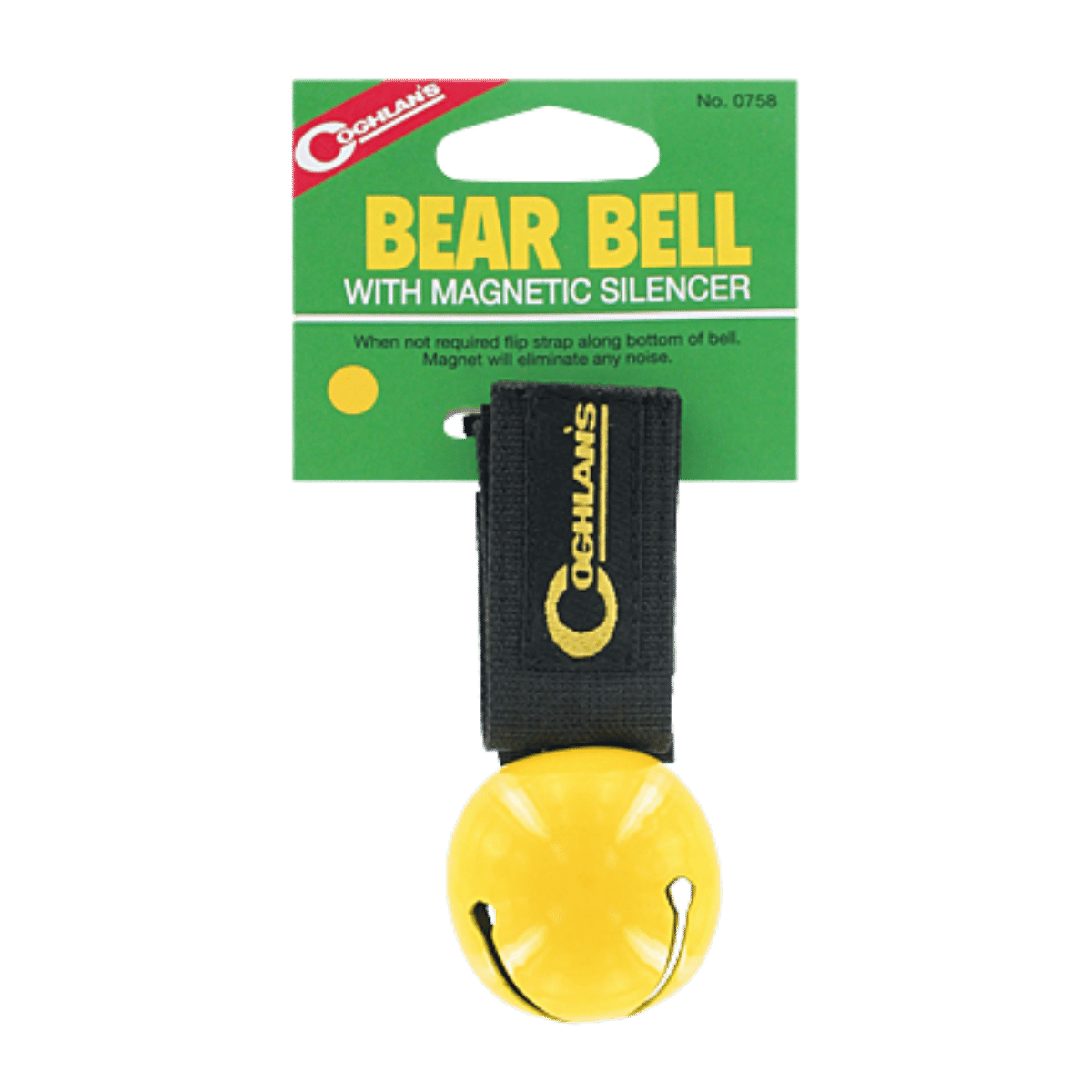 COGHLANS BEAR BELL WITH MAGNETIC SILENCER - YELLOW