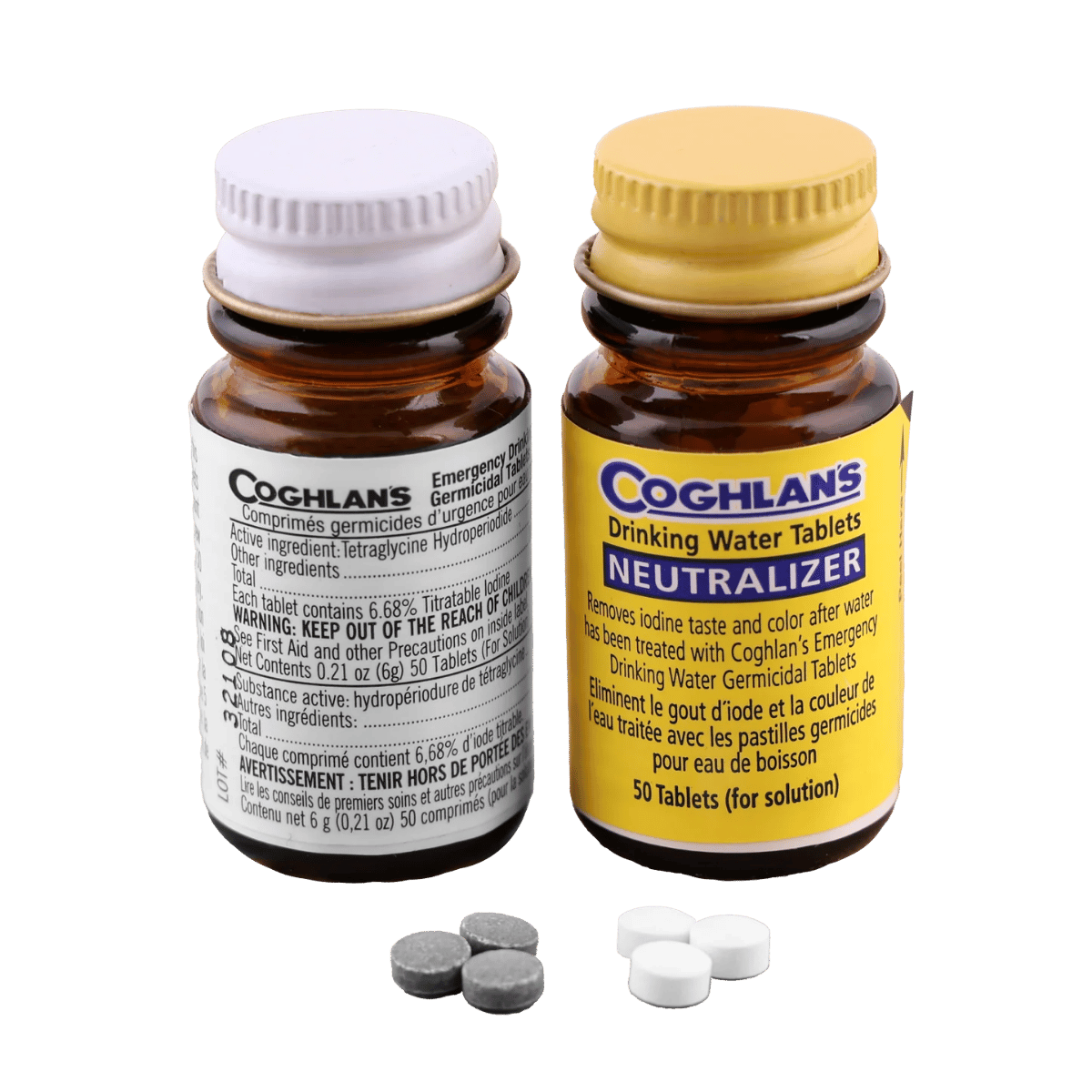 COGHLANS TWO-STEP DRINIKING WATER TREATMENT - 50 TABLETS PER BOTTLE