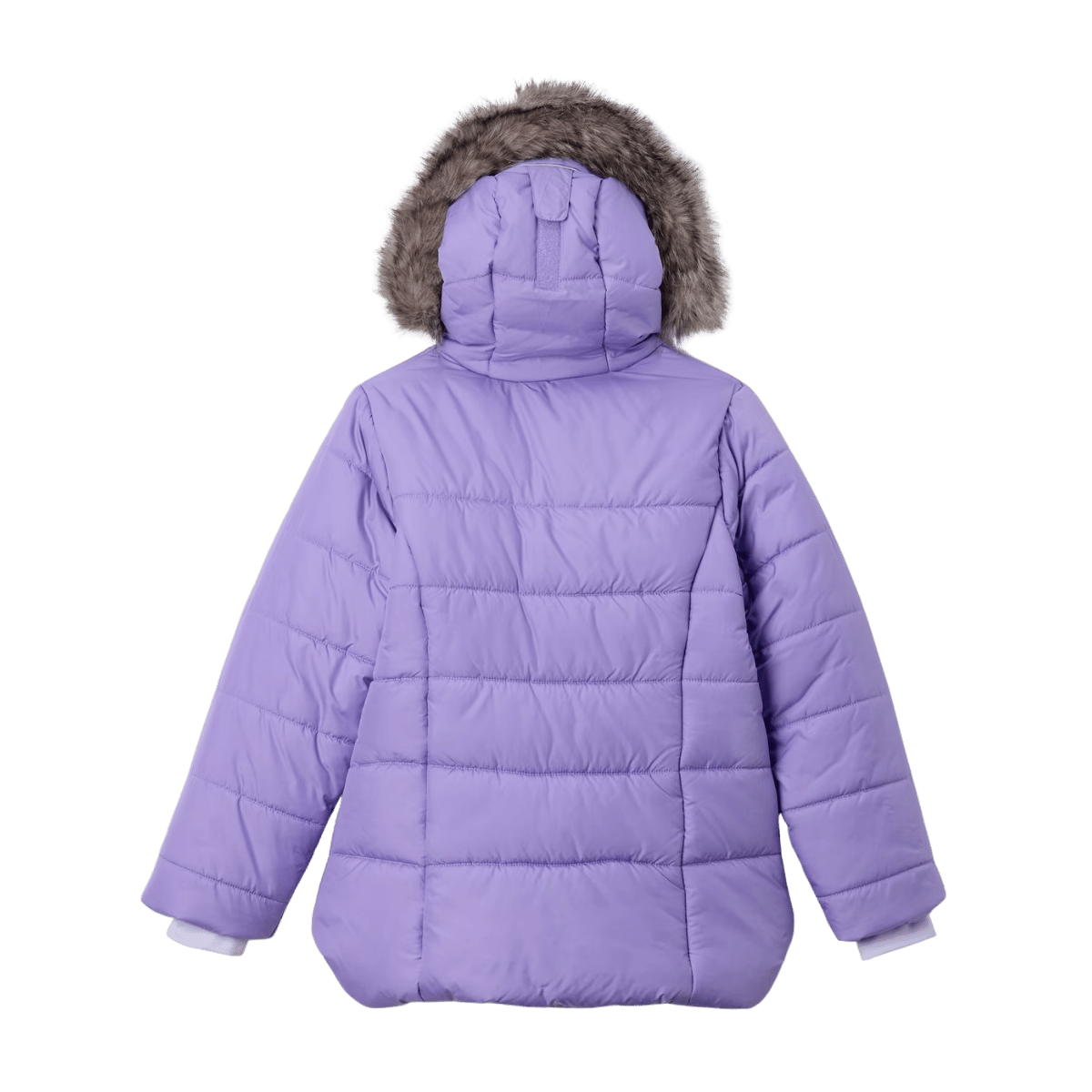 COLUMBIA GIRLS' KATELYN CREST III HOODED JACKET - PAISLEY PURPLE - BACK VIEW