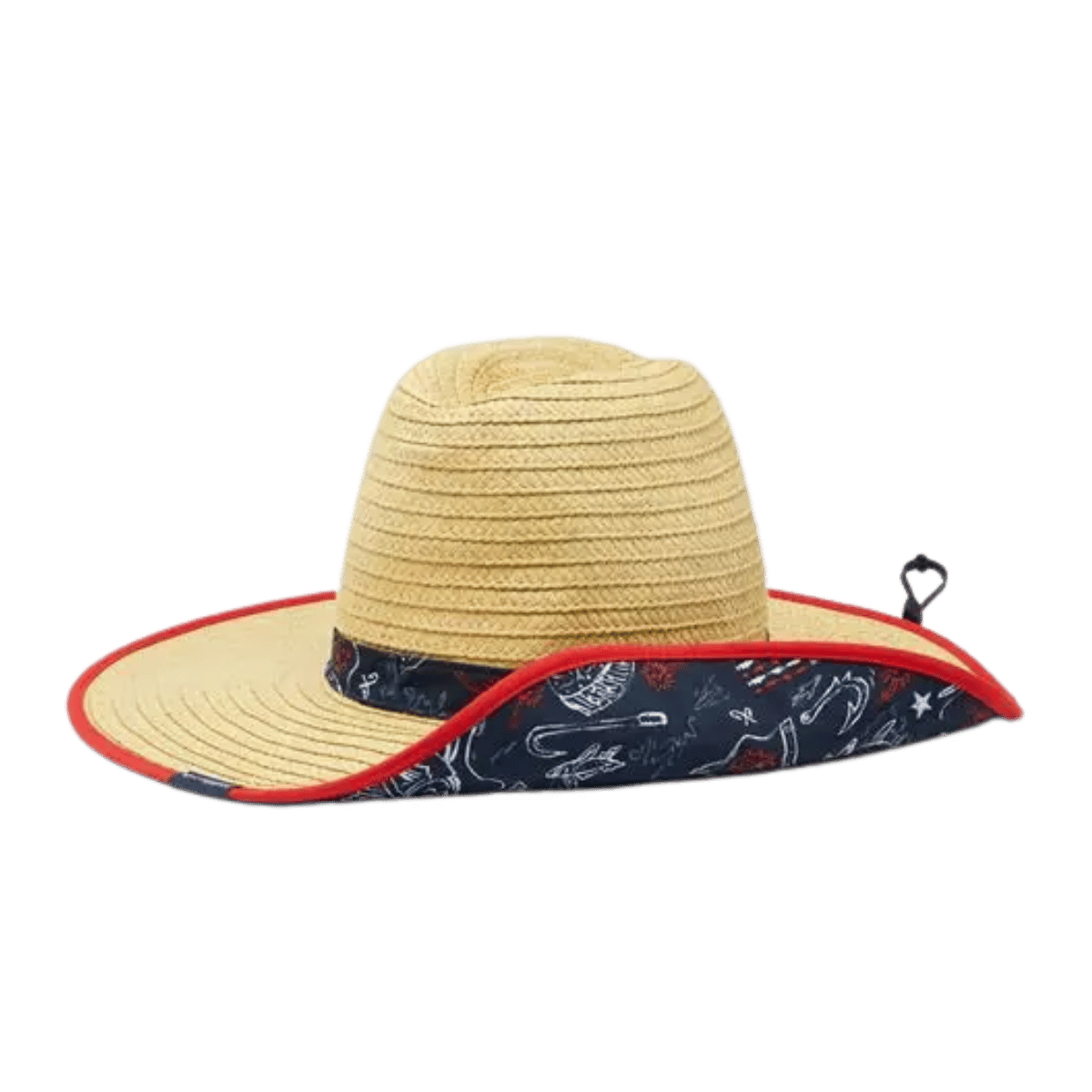 COLUMBIA PFG BAHA STRAW HAT - COLLEGIATE NAVY