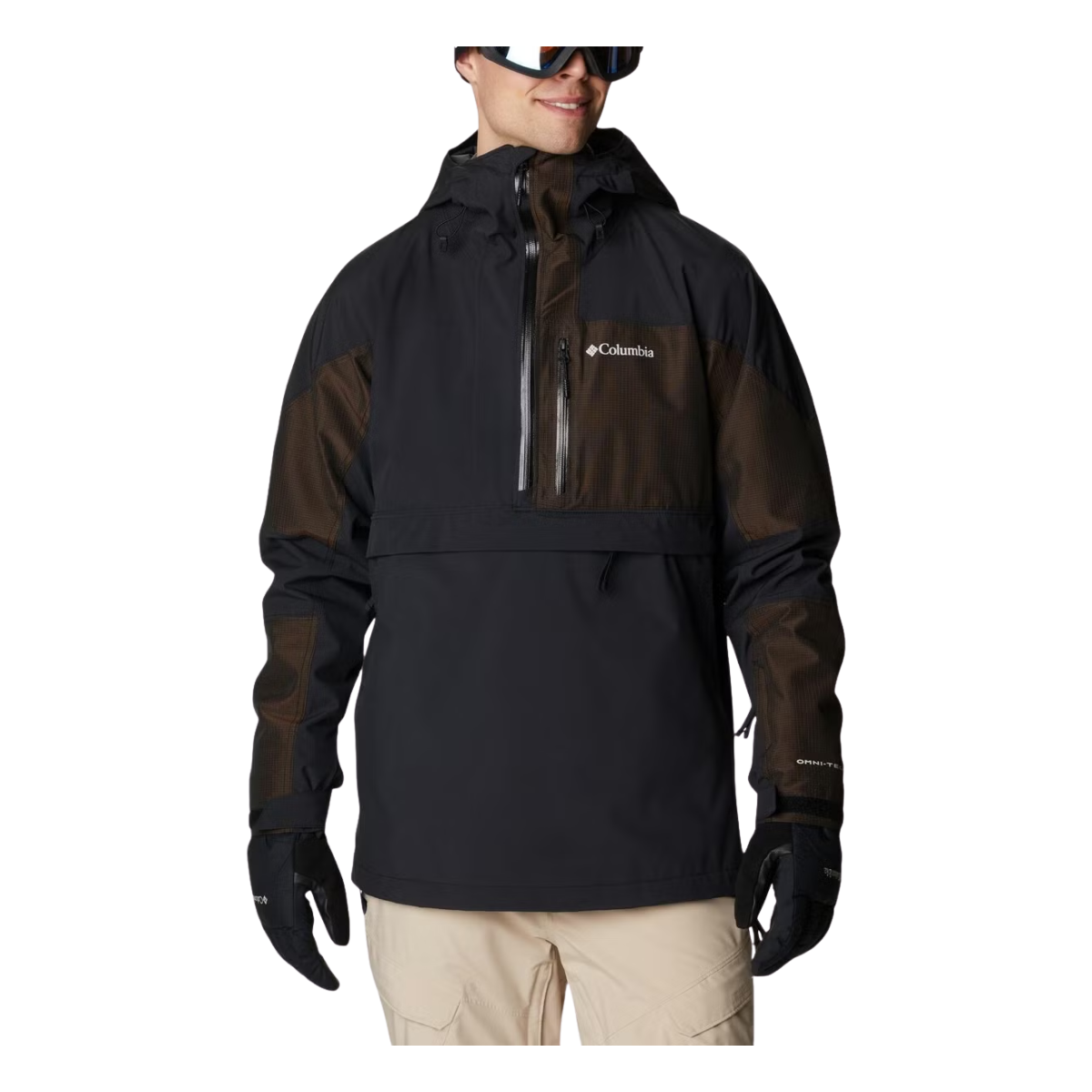 COLUMBIA POWDER CANYON ANORAK SHELL – BLACK