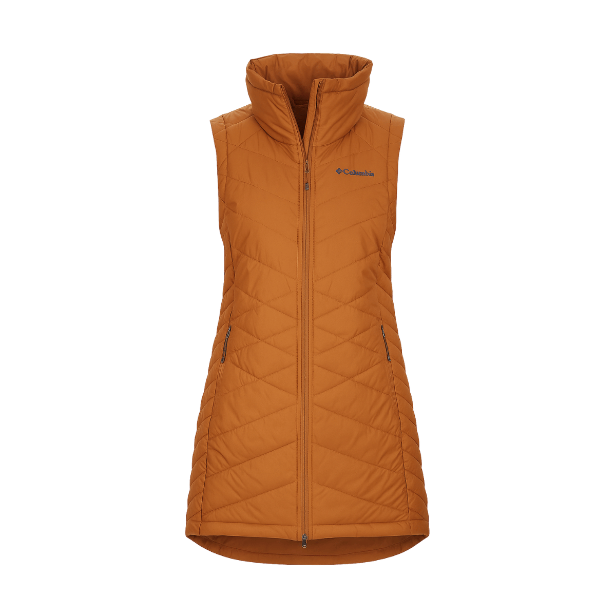 COLUMBIA WOMEN'S HEAVENLY LONG VEST - CAMEL BROWN