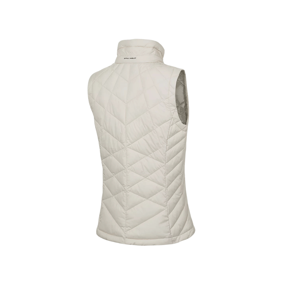 COLUMBIA WOMEN'S HEAVENLY VEST SLEEVELESS JACKET - CHALK - BACK VIEW