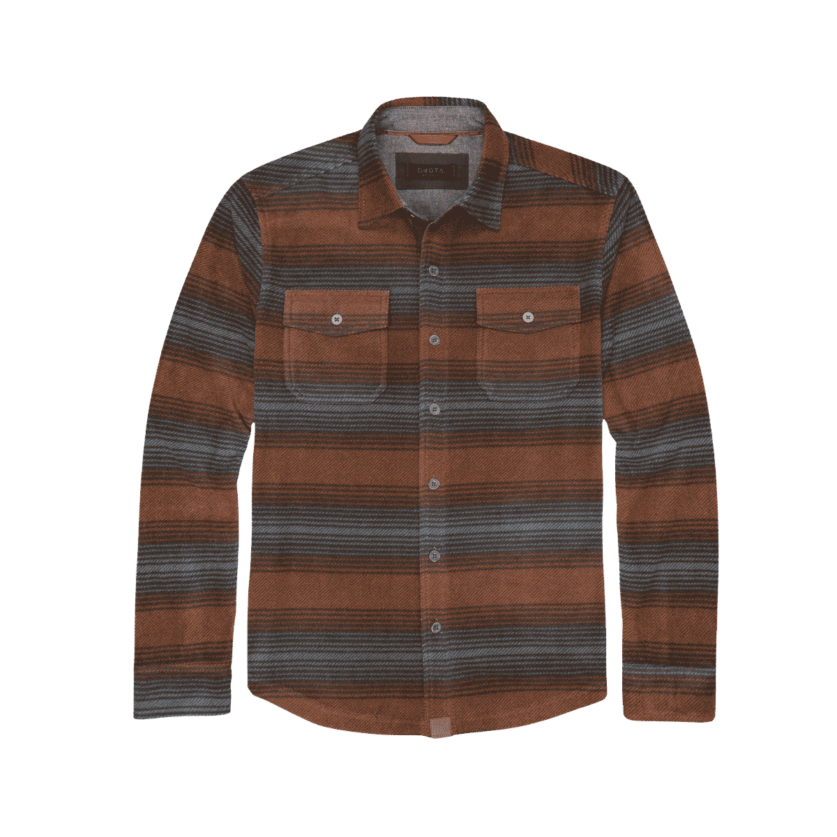 DAKOTA GRIZZLY BOWIE MICRO FLEECE SHIRT RUST WOOD