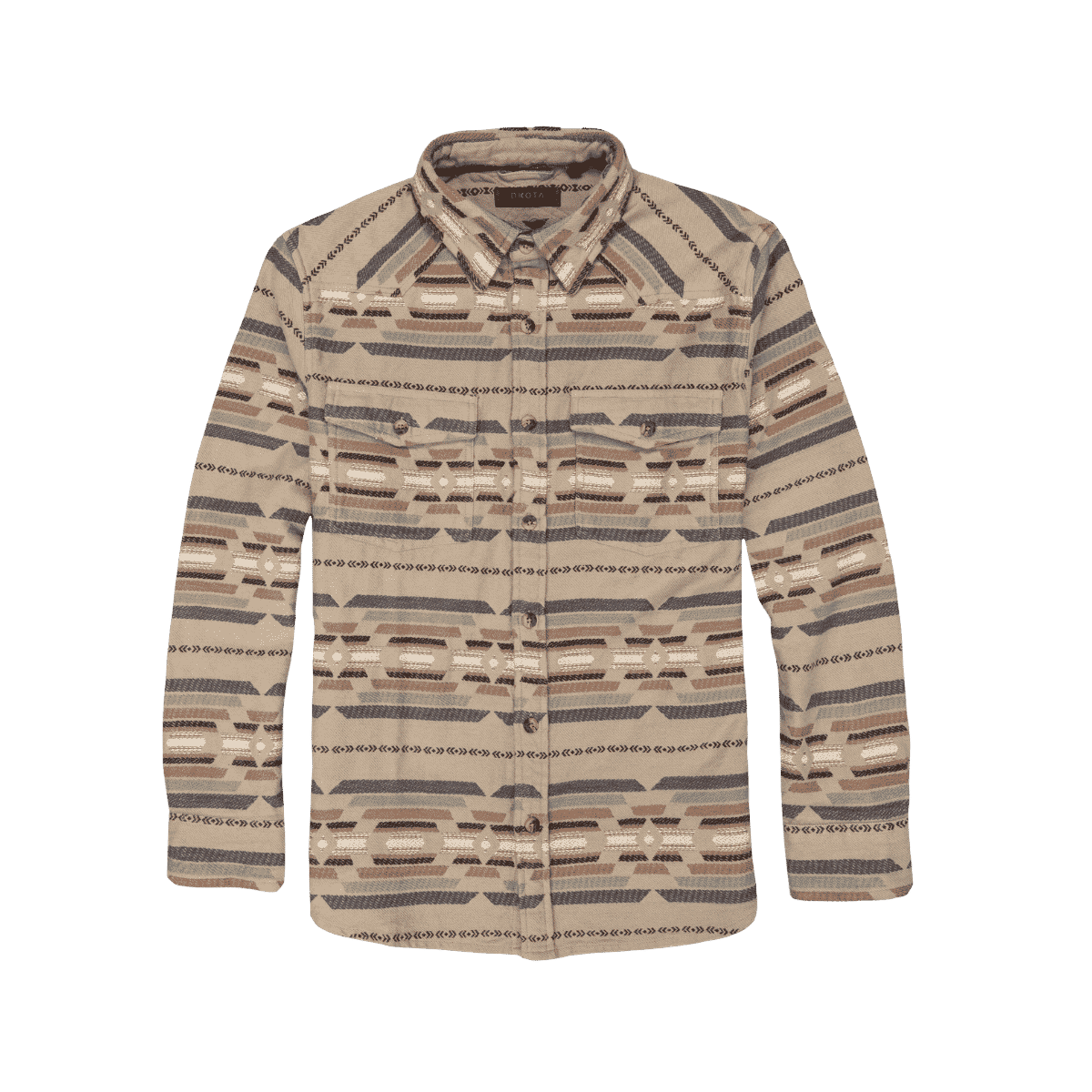 DAKOTA GRIZZLY HARRISON WOVEN FLANNEL DESERT INDIGO